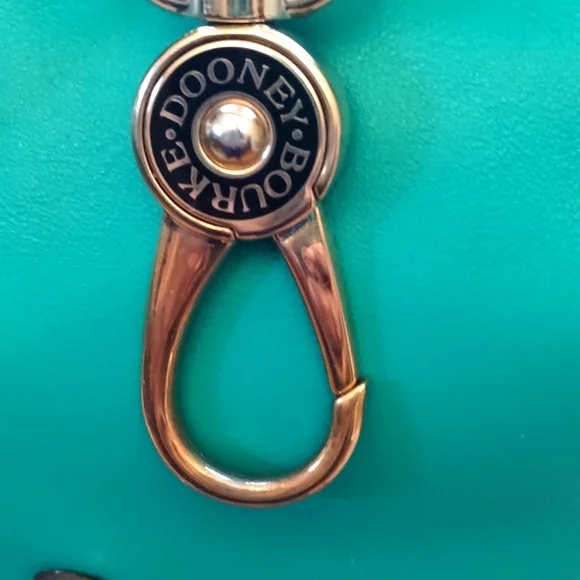 Dooney and Bourke Logo Lock Shoulder Bag Purse Smooth European Leather - Picture 3 of 17